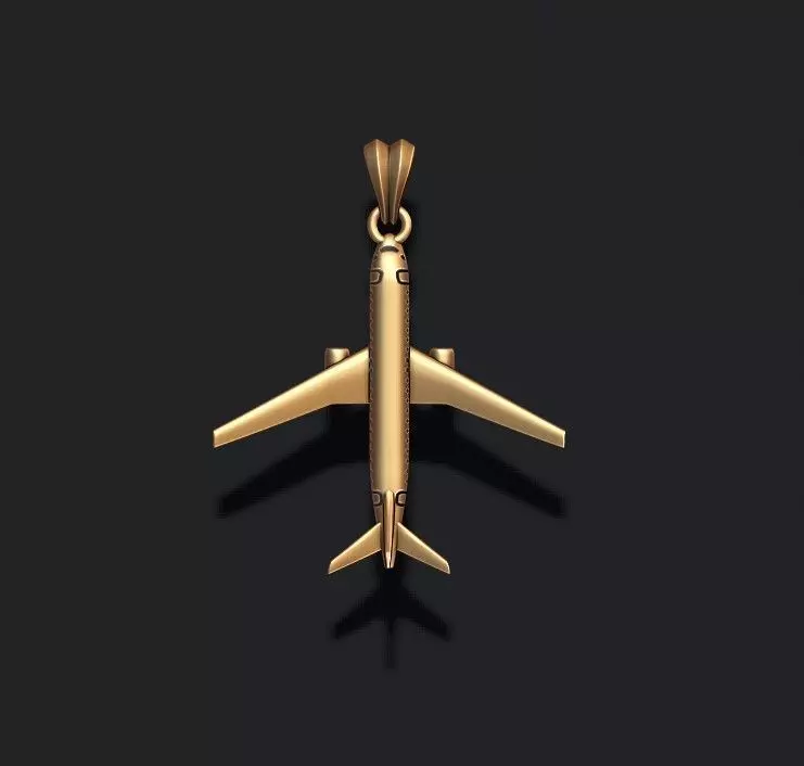 Airplane pendant 3D print model
