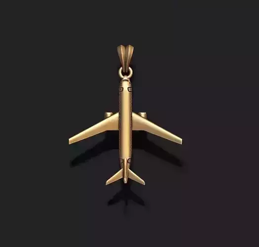 Airplane pendant 3D print model