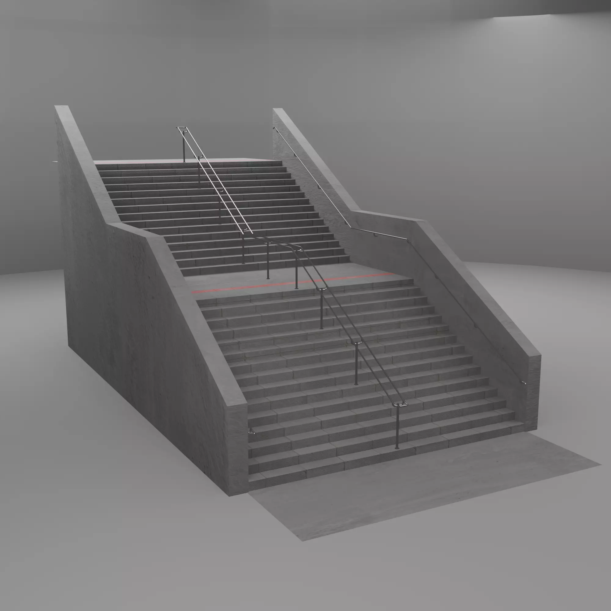 Stairs stair railing - stair railing 3D model_0