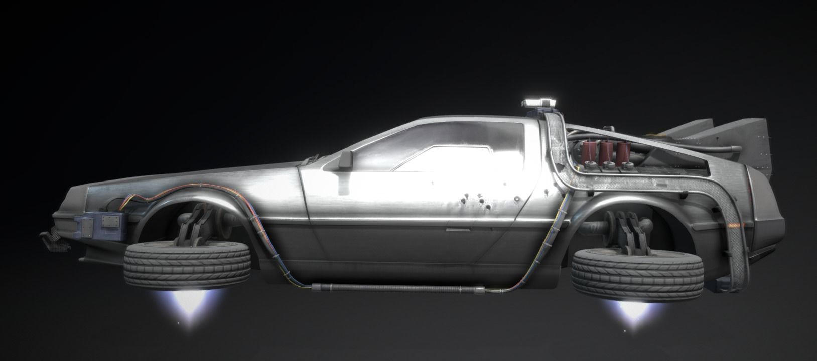 Sci Fi Car model concepted to the car from Ready Player One 3D model_3