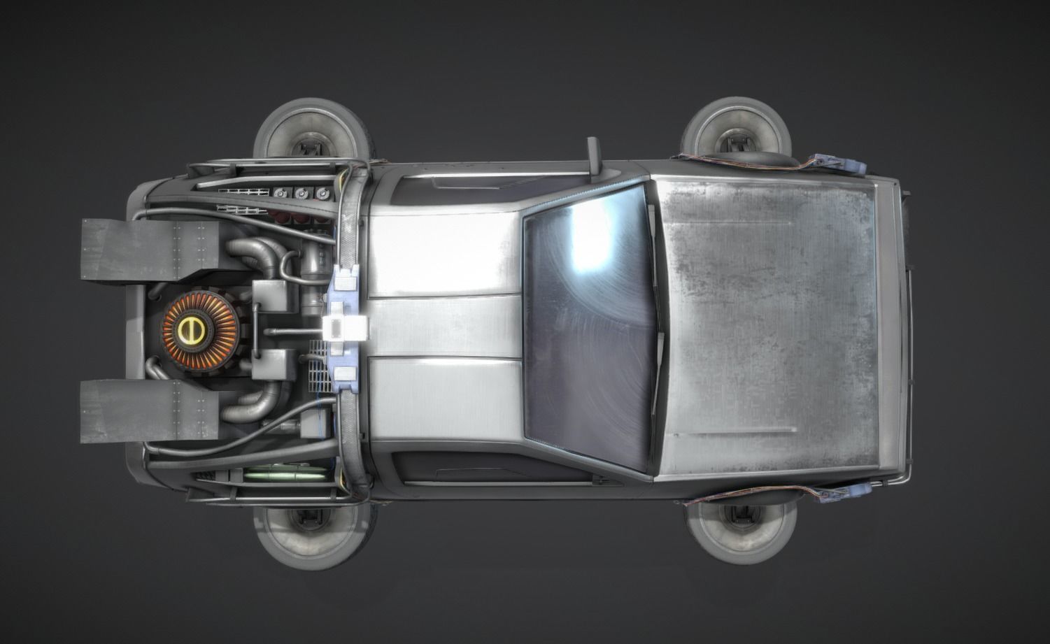 Sci Fi Car model concepted to the car from Ready Player One 3D model_4