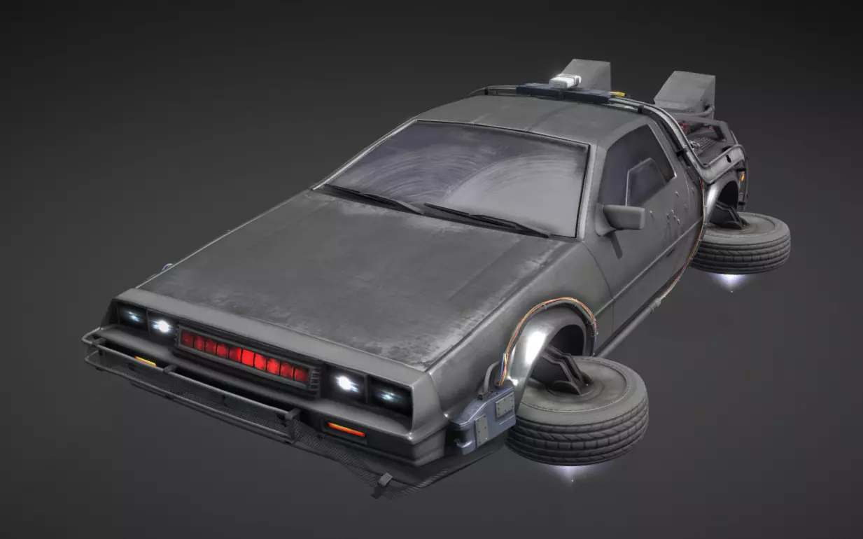 Sci Fi Car model concepted to the car from Ready Player One 3D model_0