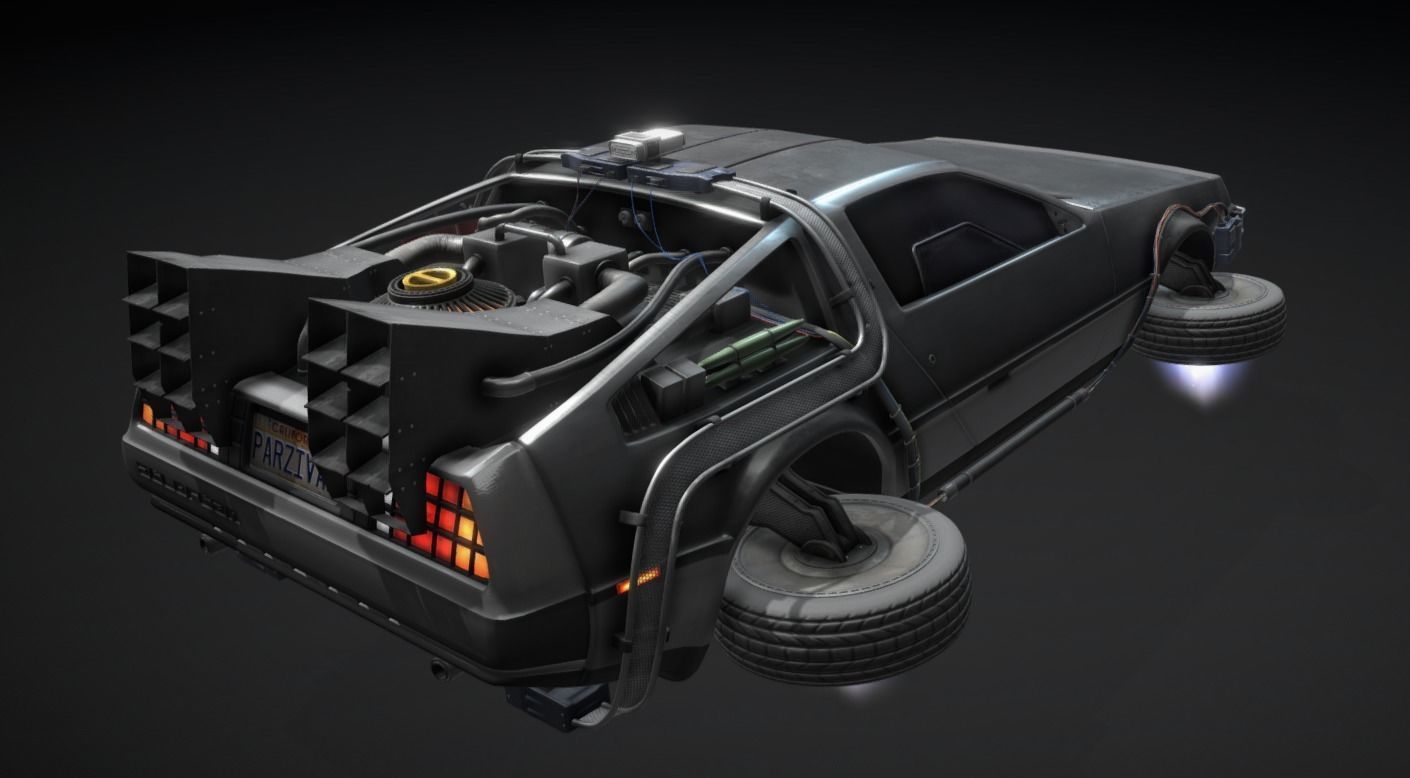 Sci Fi Car model concepted to the car from Ready Player One 3D model_1