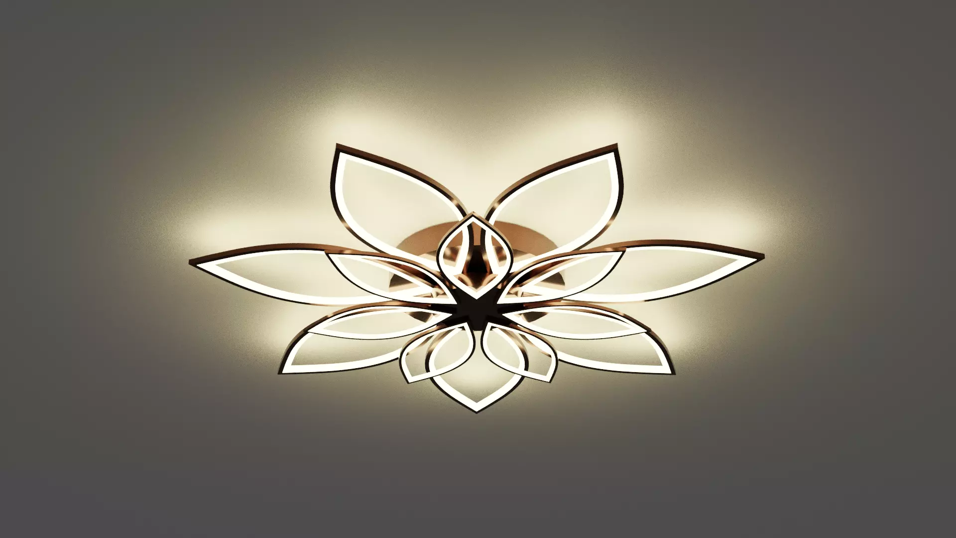 Chandelier Light Low-poly 3D model_0