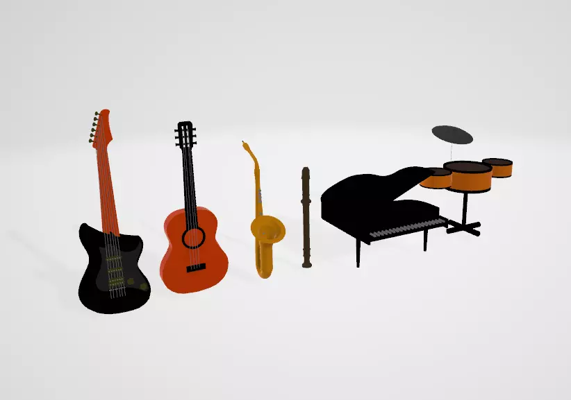 Music Machine Object 3D model MUSICAL OBJECT VR / AR / low-poly | CGTrader