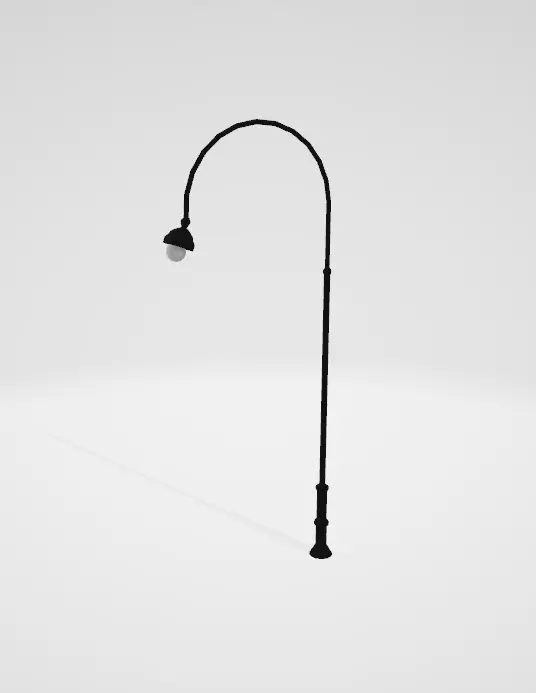 STREET LAMB  Low-poly 3D model_0