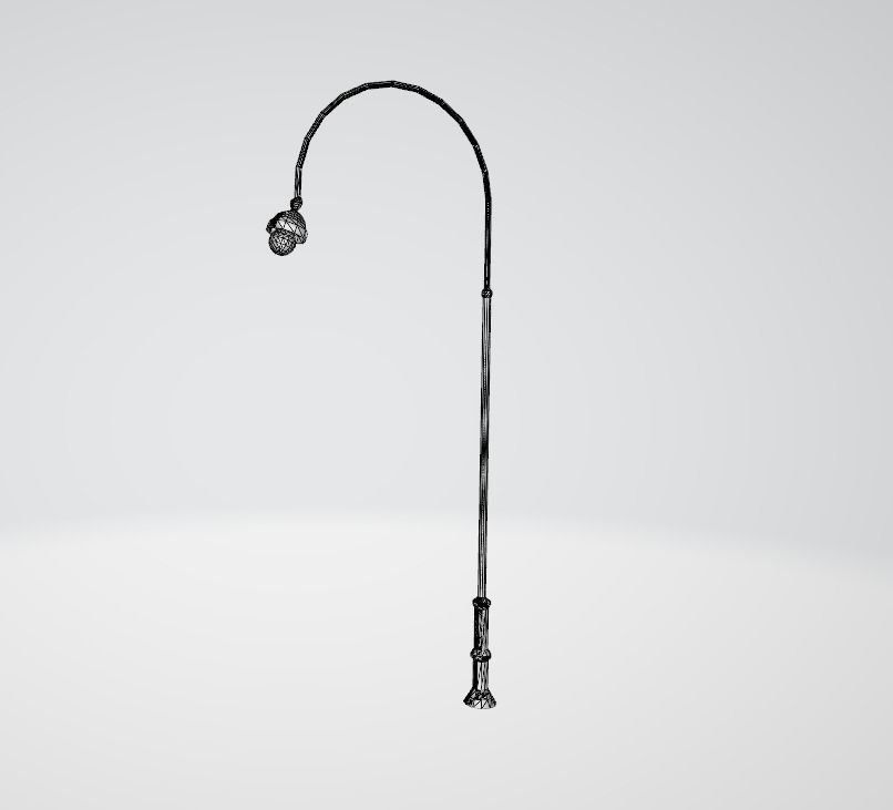 STREET LAMB  Low-poly 3D model_2