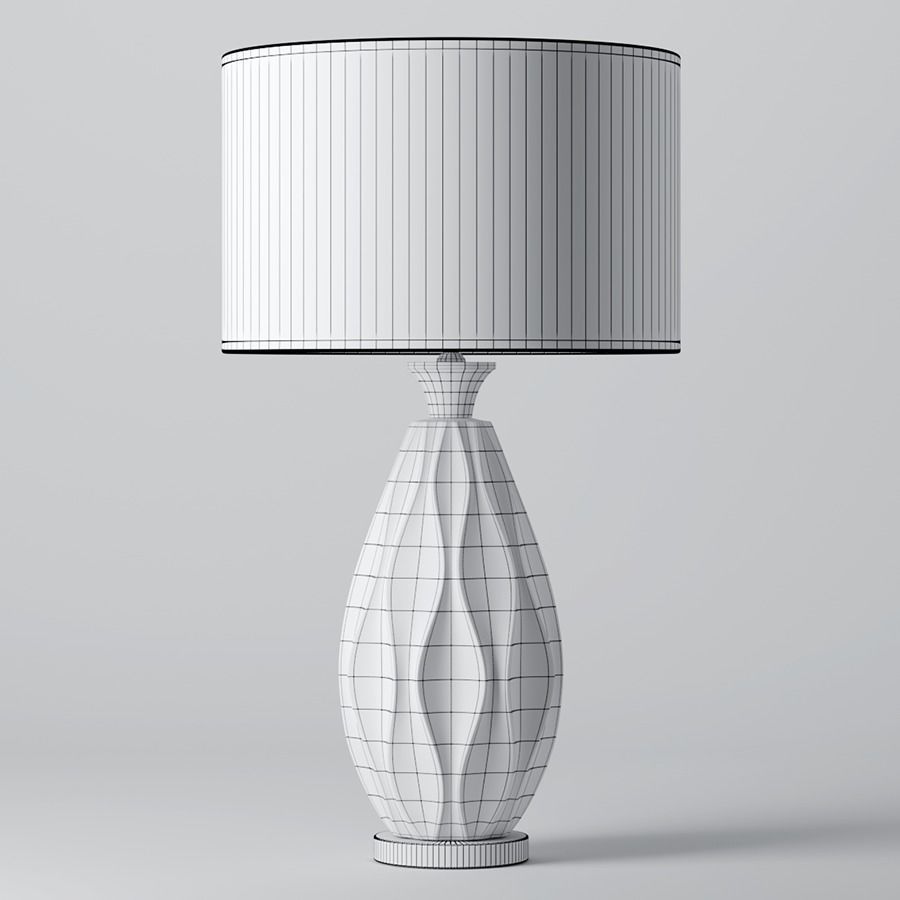 Bethany Ceramic Table Lamp 3D model_4