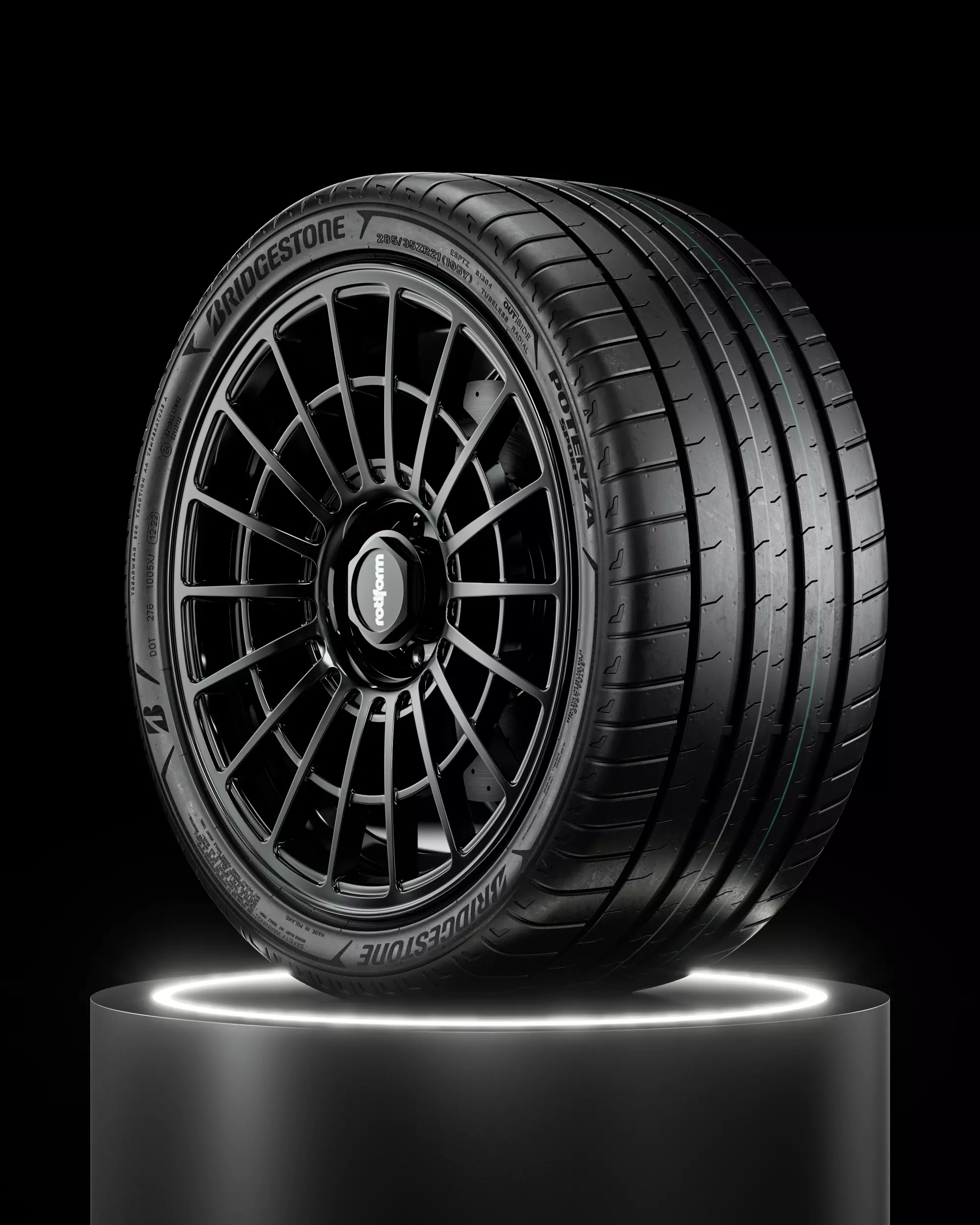 Bridgestone Potenza Sport 285 35 R21 105Y 3D model