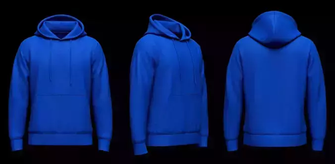 Men Hoodie 3d Model 3D model