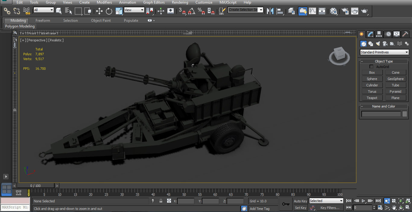 M167 VADS Low-poly 3D model_11