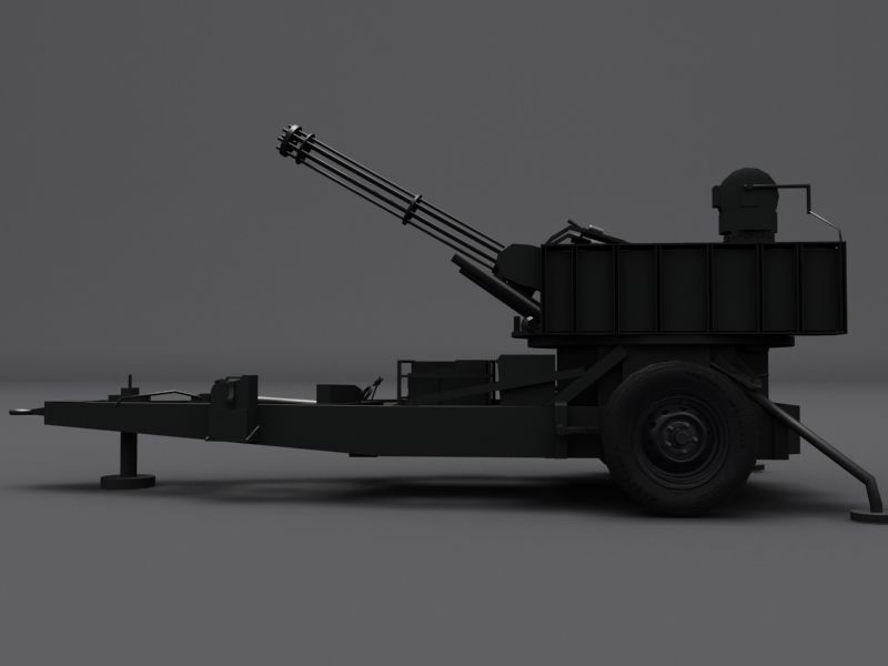 M167 VADS Low-poly 3D model_8