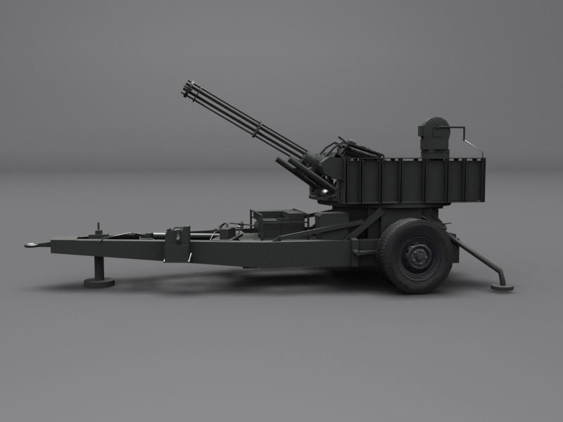 M167 VADS Low-poly 3D model_1