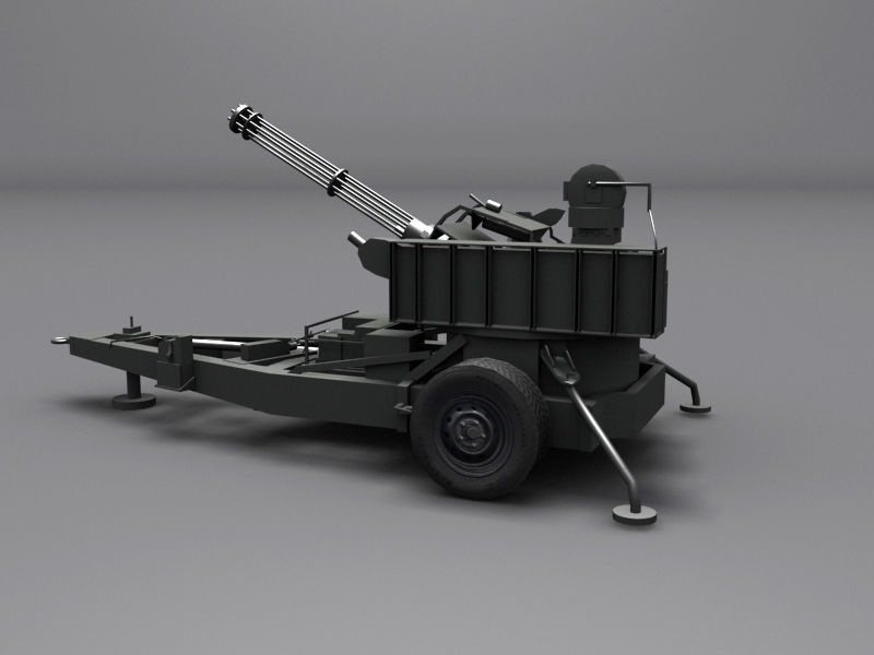 M167 VADS Low-poly 3D model_2