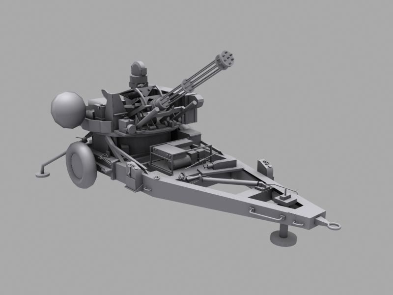 M167 VADS Low-poly 3D model_15