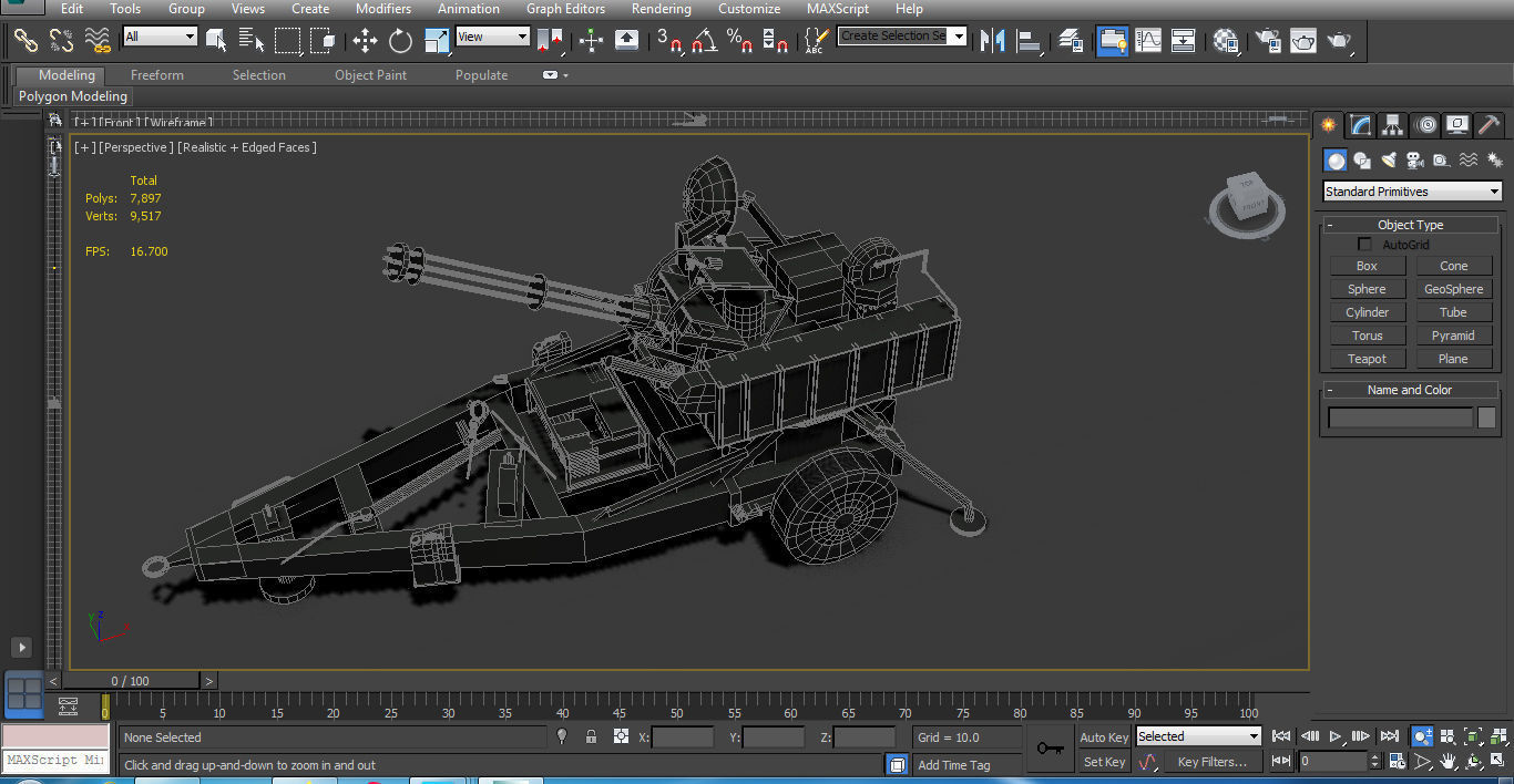 M167 VADS Low-poly 3D model_12