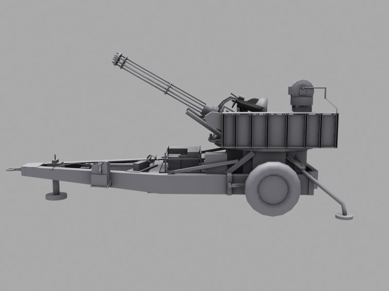 M167 VADS Low-poly 3D model_18