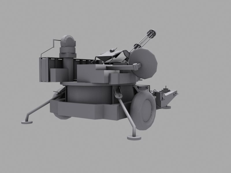 M167 VADS Low-poly 3D model_17