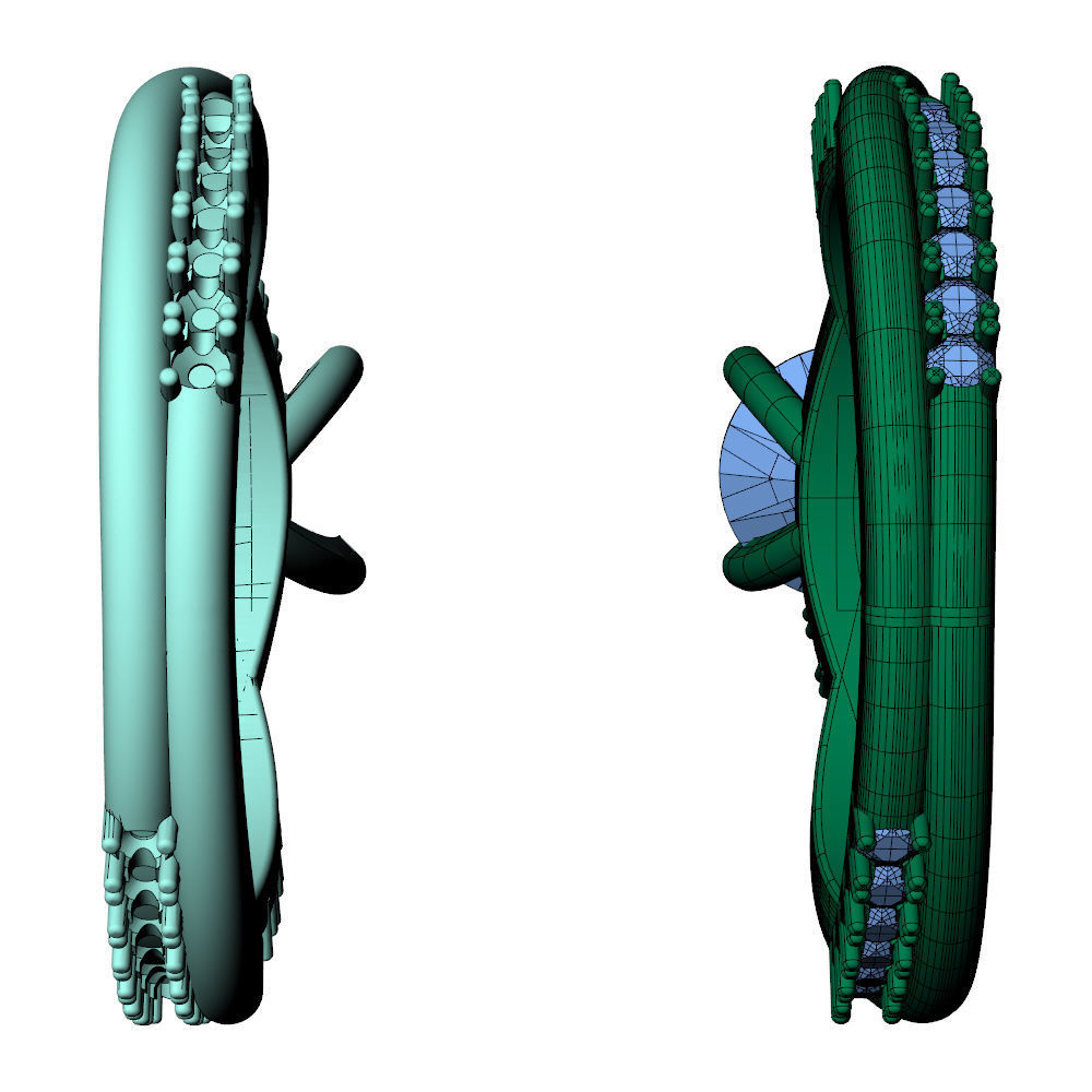 Twisted Vine Ring 1ct 3D print model_16