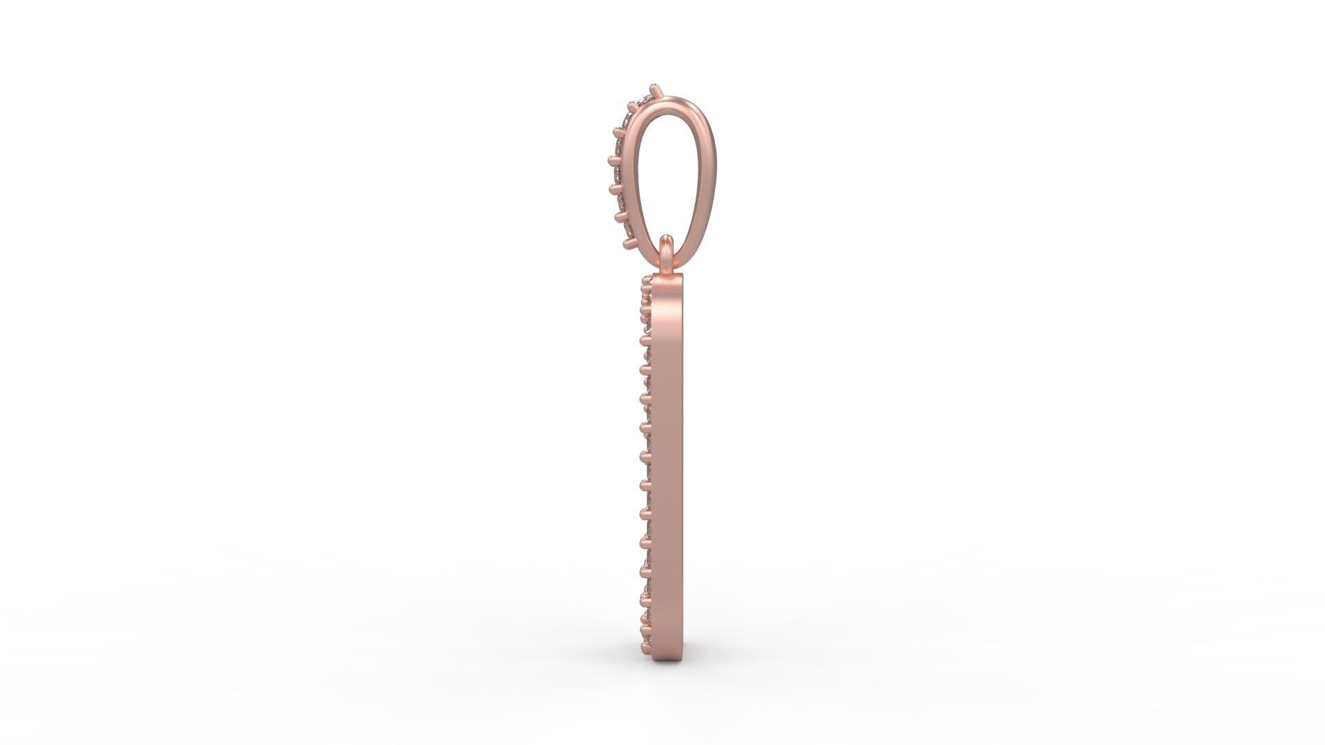 Initial Letters Pendant D 3D print model_2