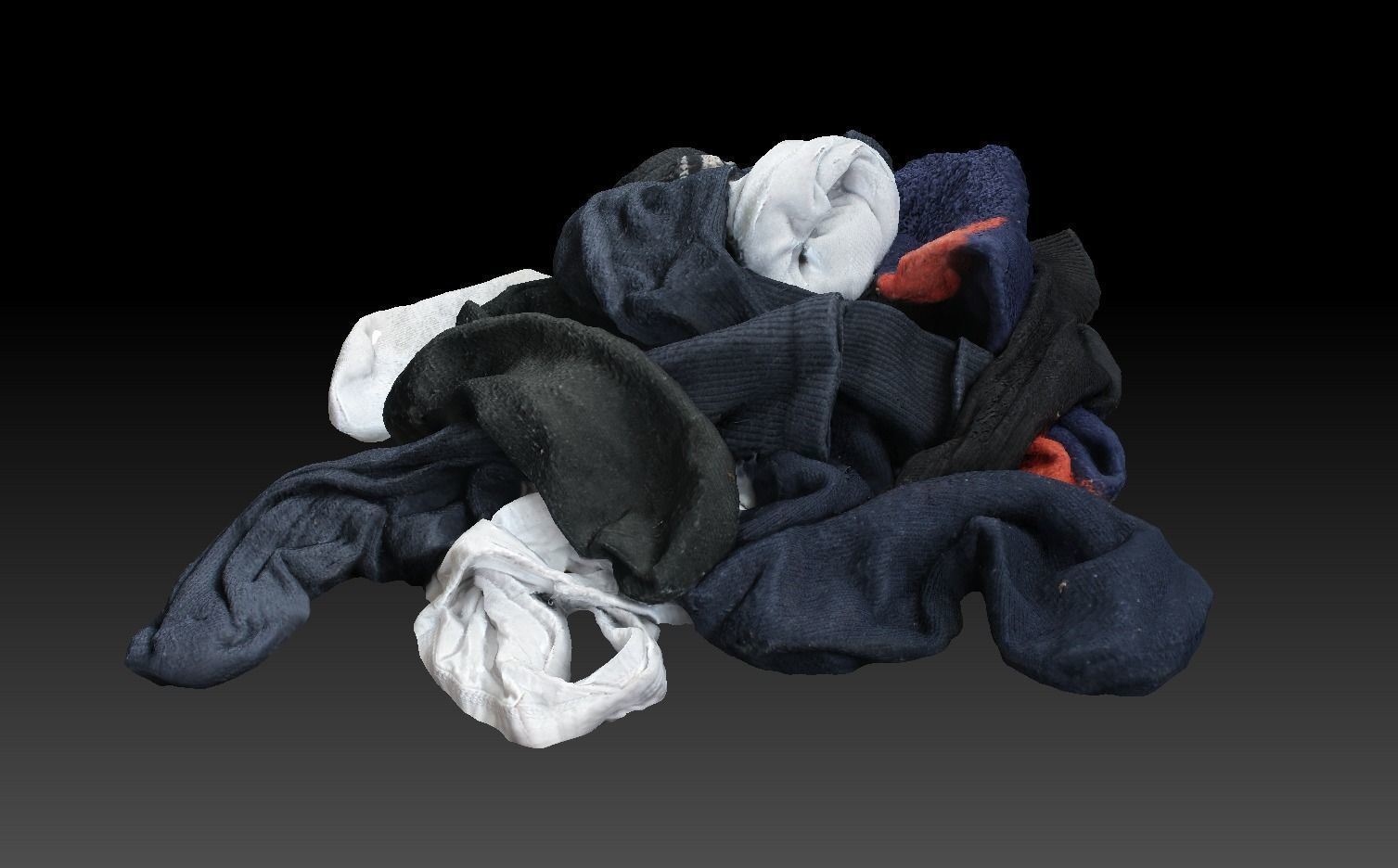 Pile of Cloths 7 Low-poly 3D model_6