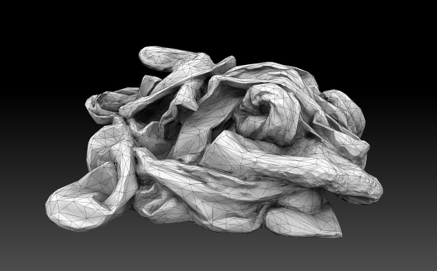 Pile of Cloths 7 Low-poly 3D model_19