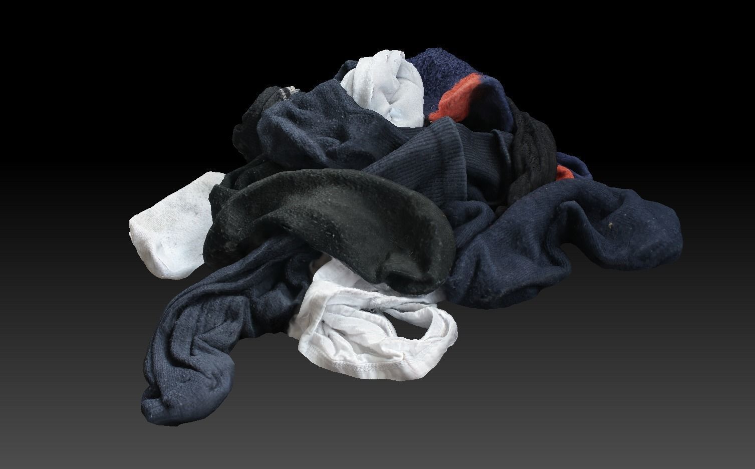Pile of Cloths 7 Low-poly 3D model_5