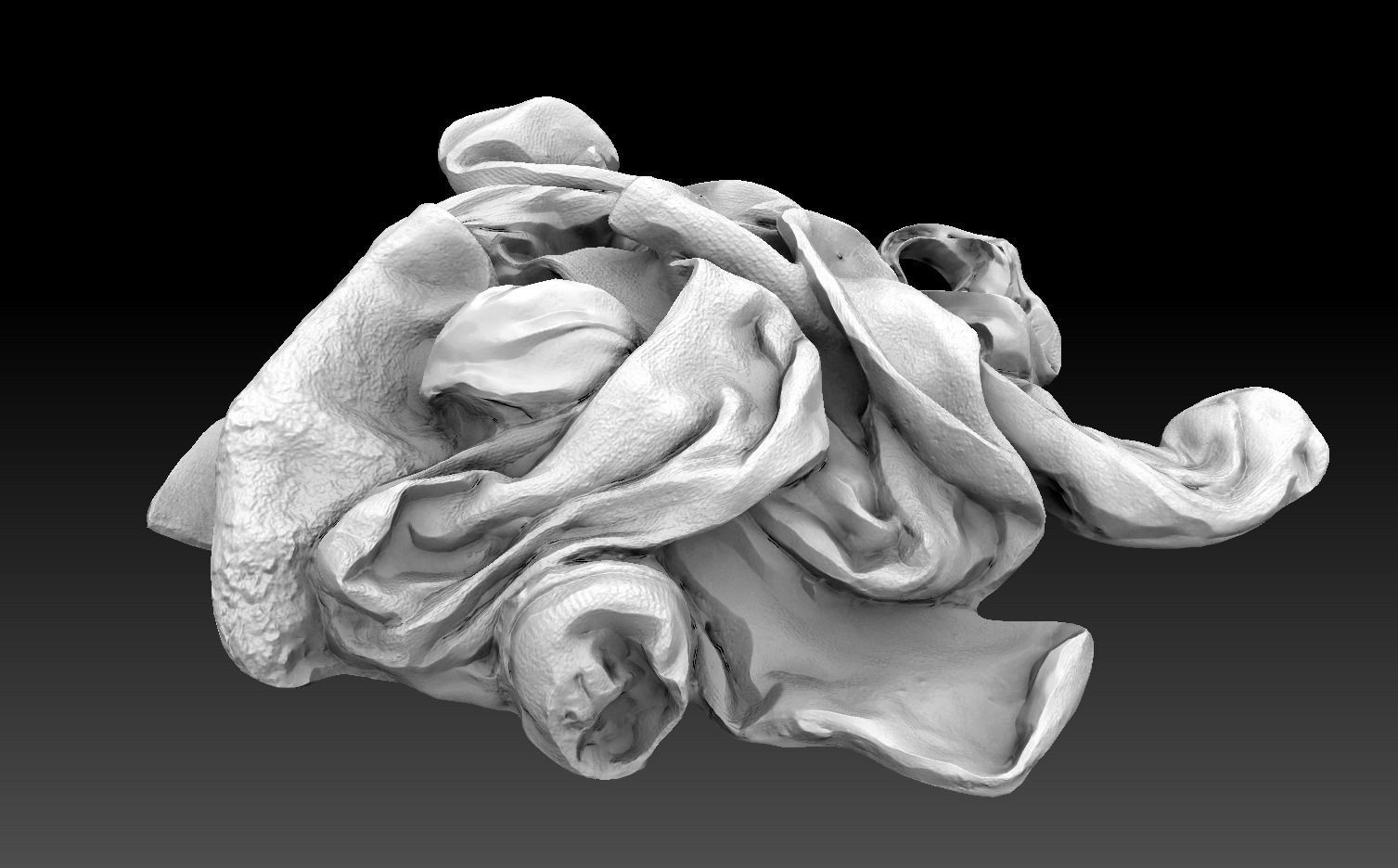 Pile of Cloths 7 Low-poly 3D model_14