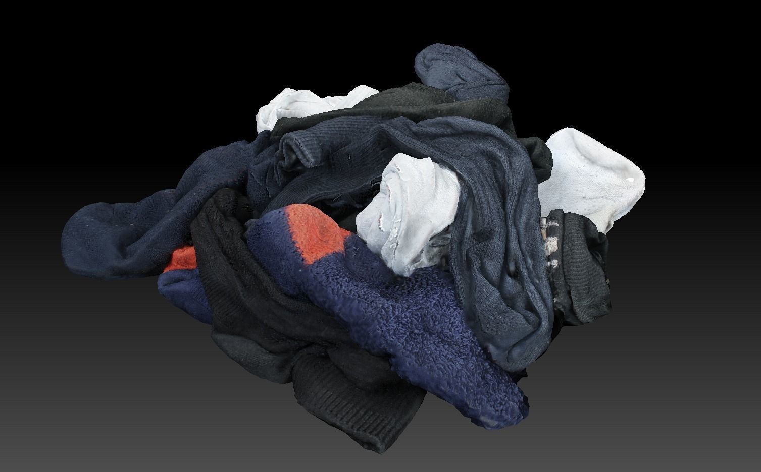 Pile of Cloths 7 Low-poly 3D model_10