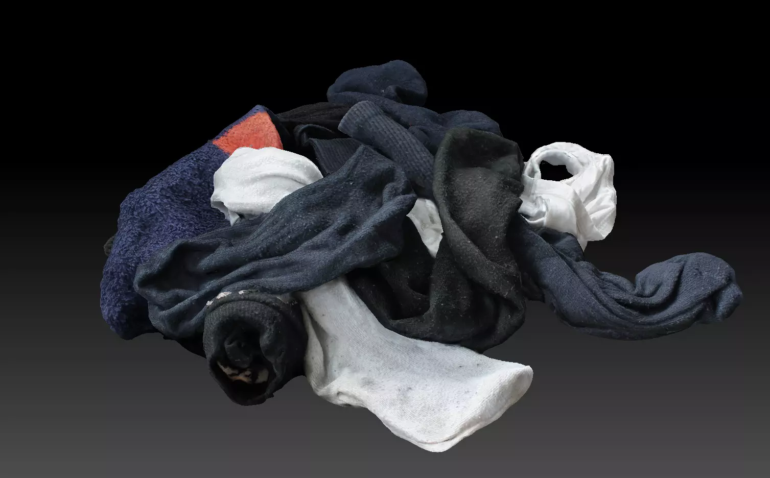 Pile of Cloths 7 Low-poly 3D model_0