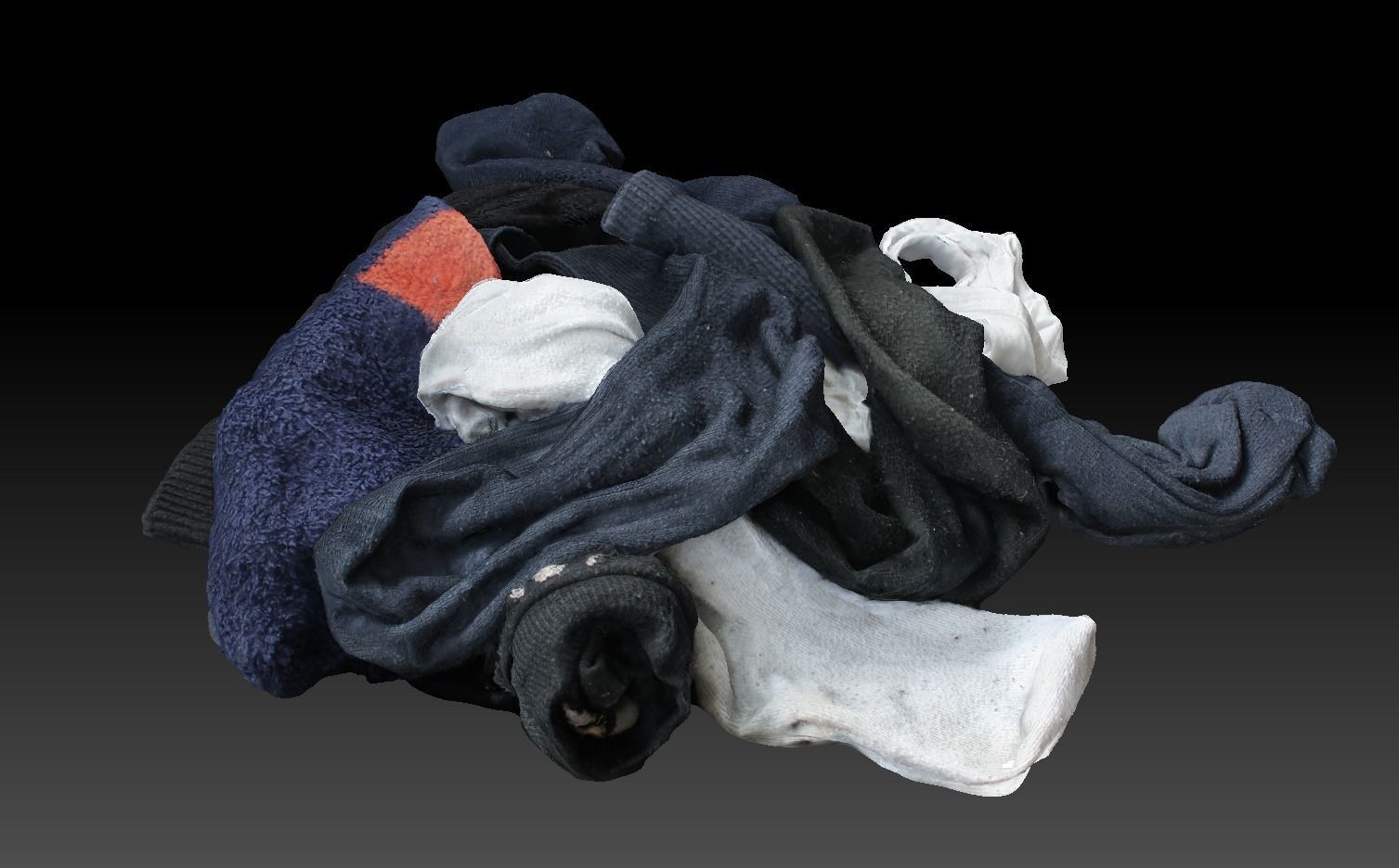 Pile of Cloths 7 Low-poly 3D model_13