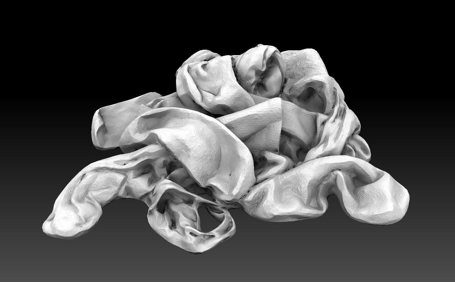 Pile of Cloths 7 Low-poly 3D model_16