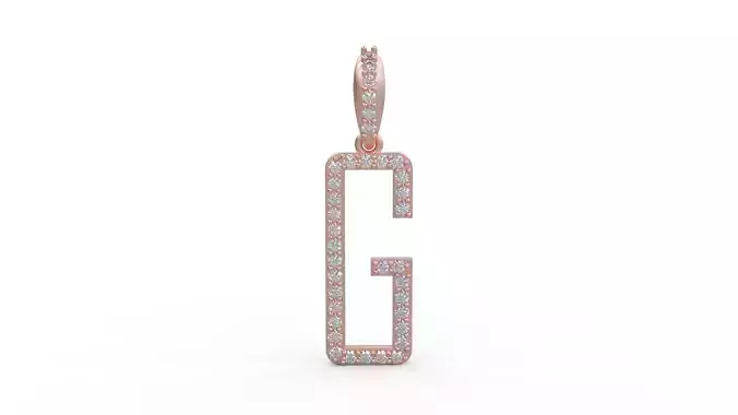 Initial Letters Pendant G 3D print model