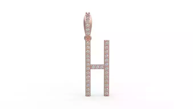 Initial Letters Pendant H 3D print model