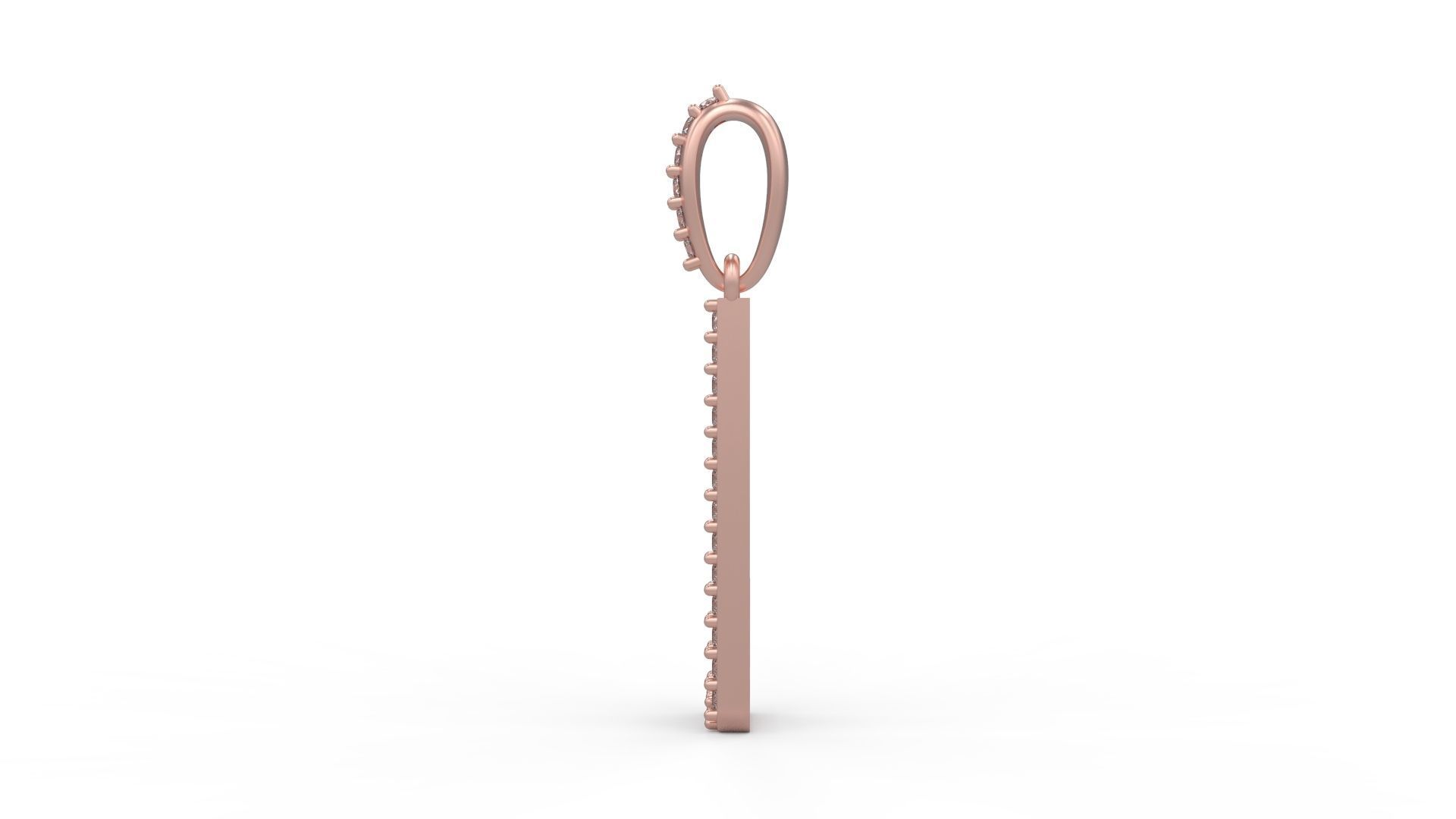 Initial Letters Pendant J 3D print model_2