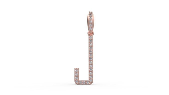 Initial Letters Pendant J 3D print model