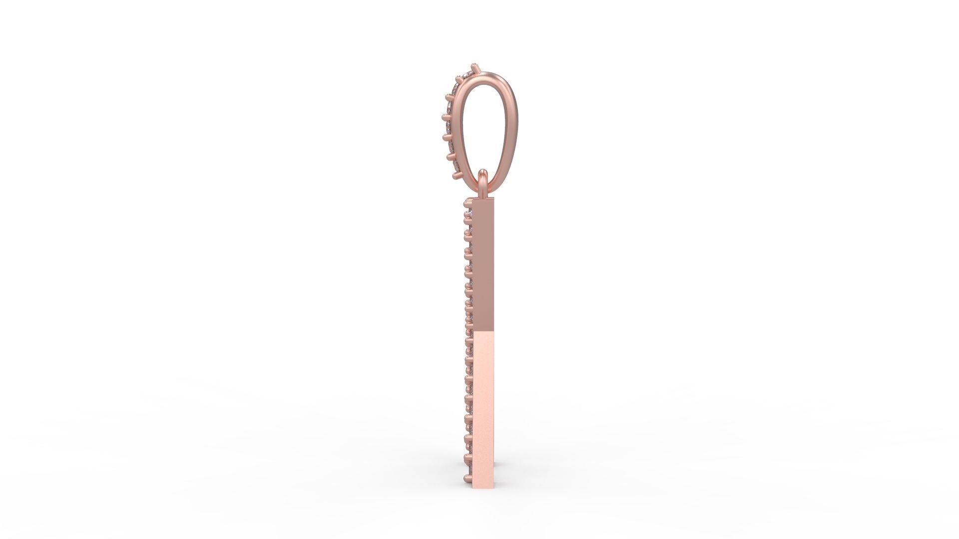Initial Letters Pendant K 3D print model_2