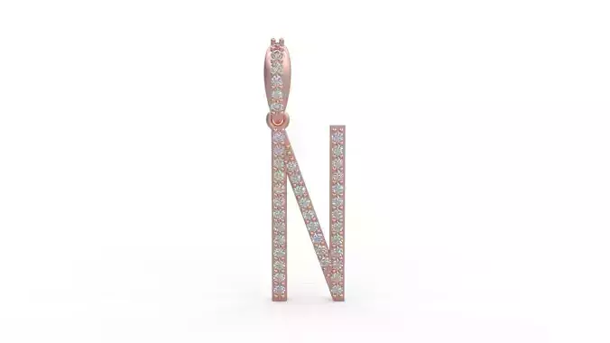 Initial Letters Pendant N 3D print model