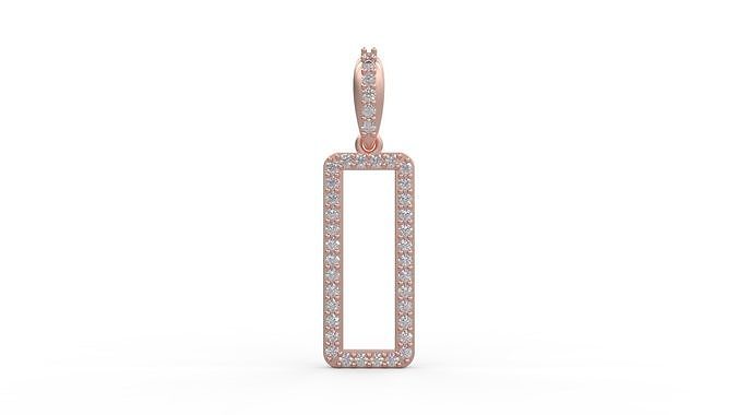 Initial Letters Pendant O 3D print model