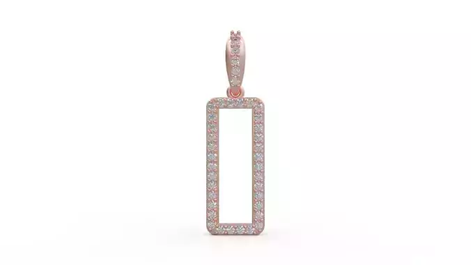 Initial Letters Pendant O 3D print model
