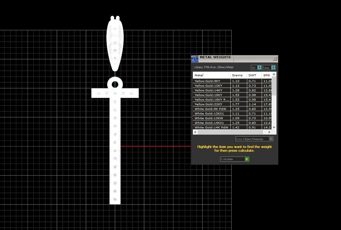 Initial Letters Pendant T 3D print model_6