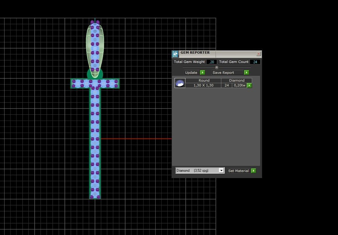 Initial Letters Pendant T 3D print model_5