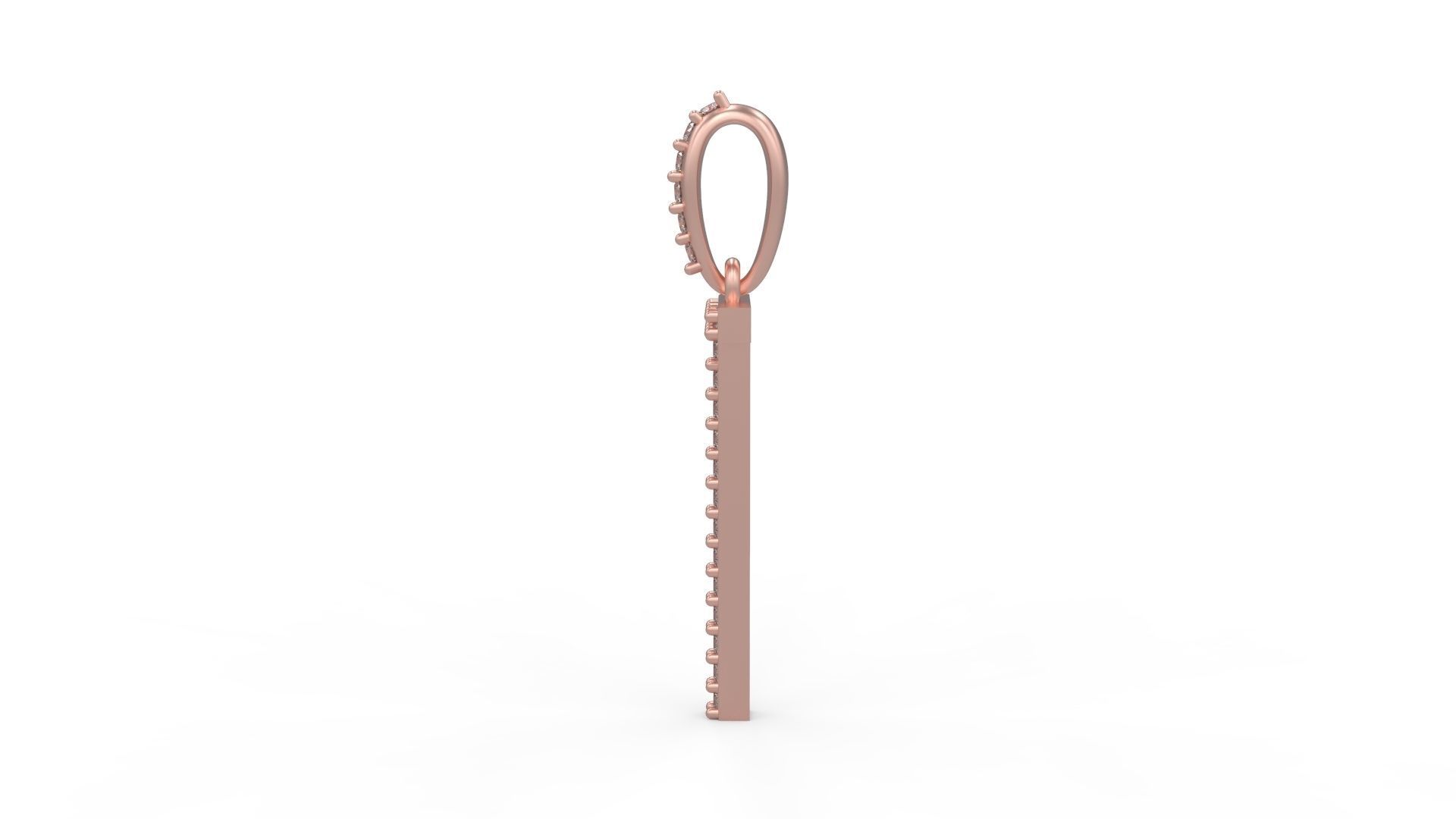 Initial Letters Pendant T 3D print model_2