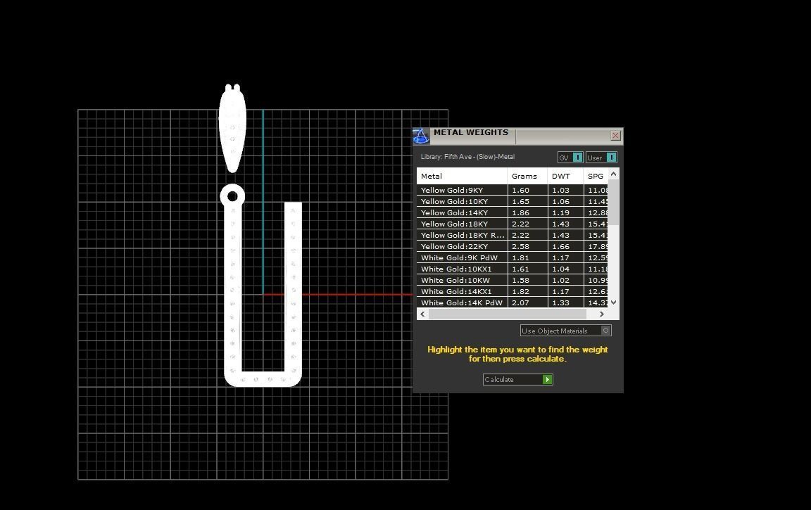 Initial Letters Pendant U 3D print model_6