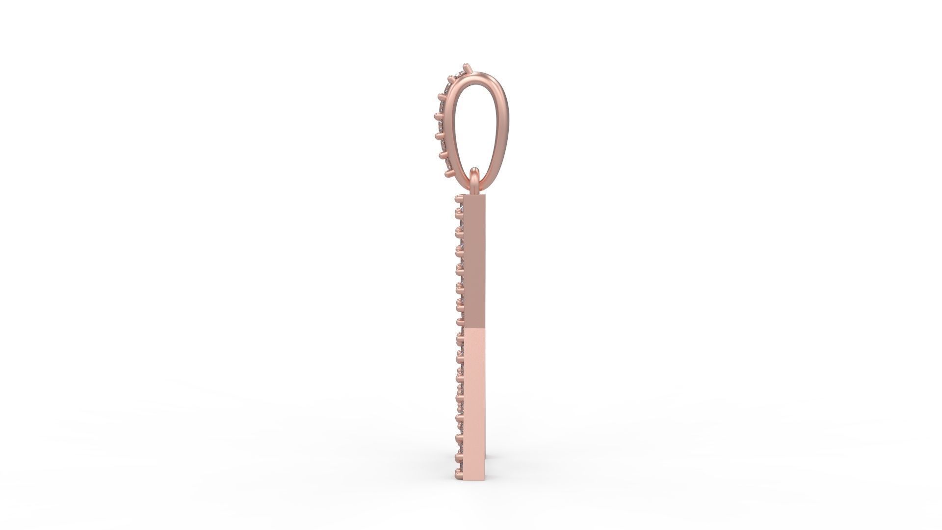 Initial Letters Pendant X 3D print model_2