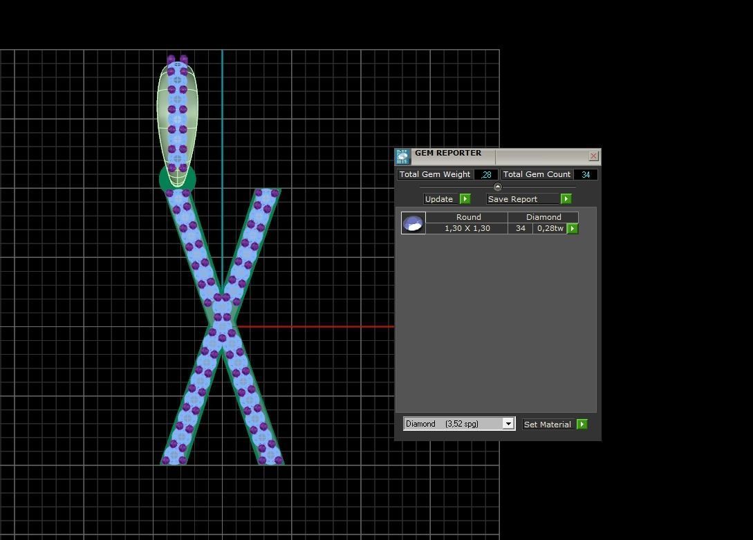 Initial Letters Pendant X 3D print model_5