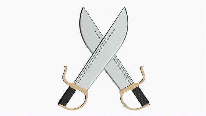 Butterfly short swords 3D model