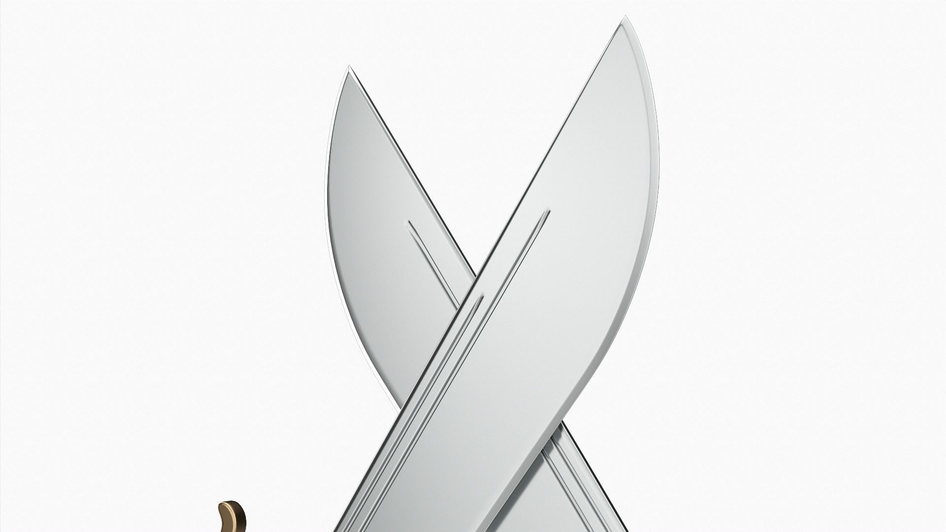 Butterfly short swords 3D model_2