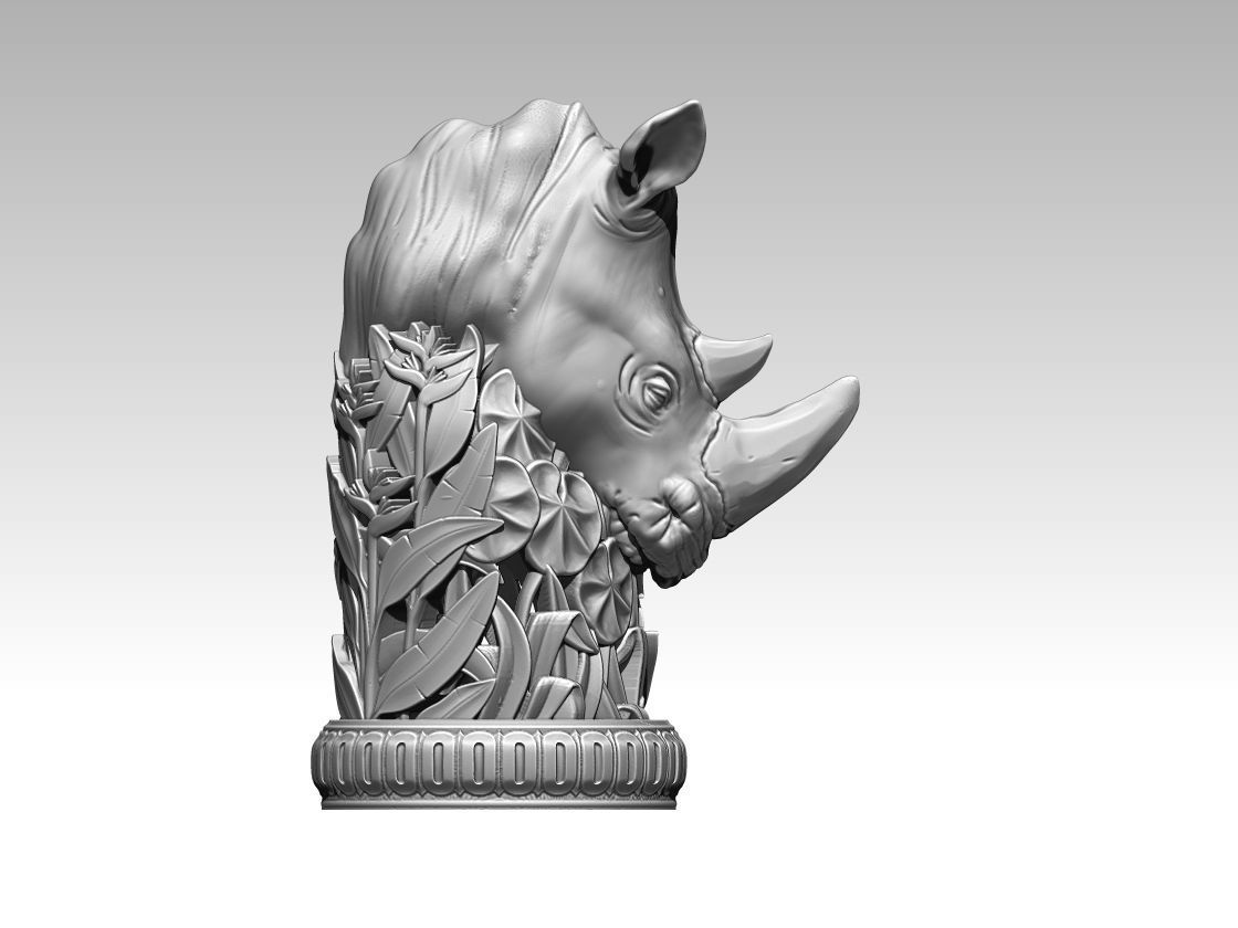 Rhino  Rhinoceros Chess 3D print model_2