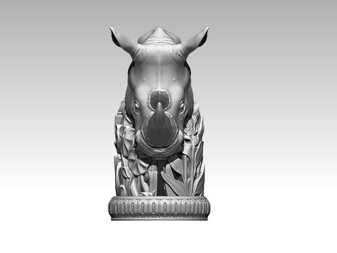 Rhino  Rhinoceros Chess 3D print model_1